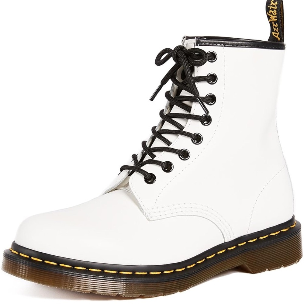 Dr. Martens White Combat Boots for Bold Style